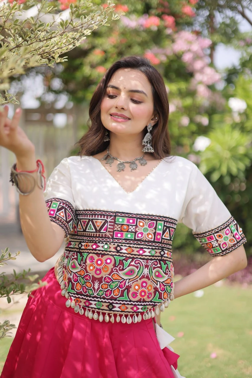 Navratri Special Roman Embroidered Blouse