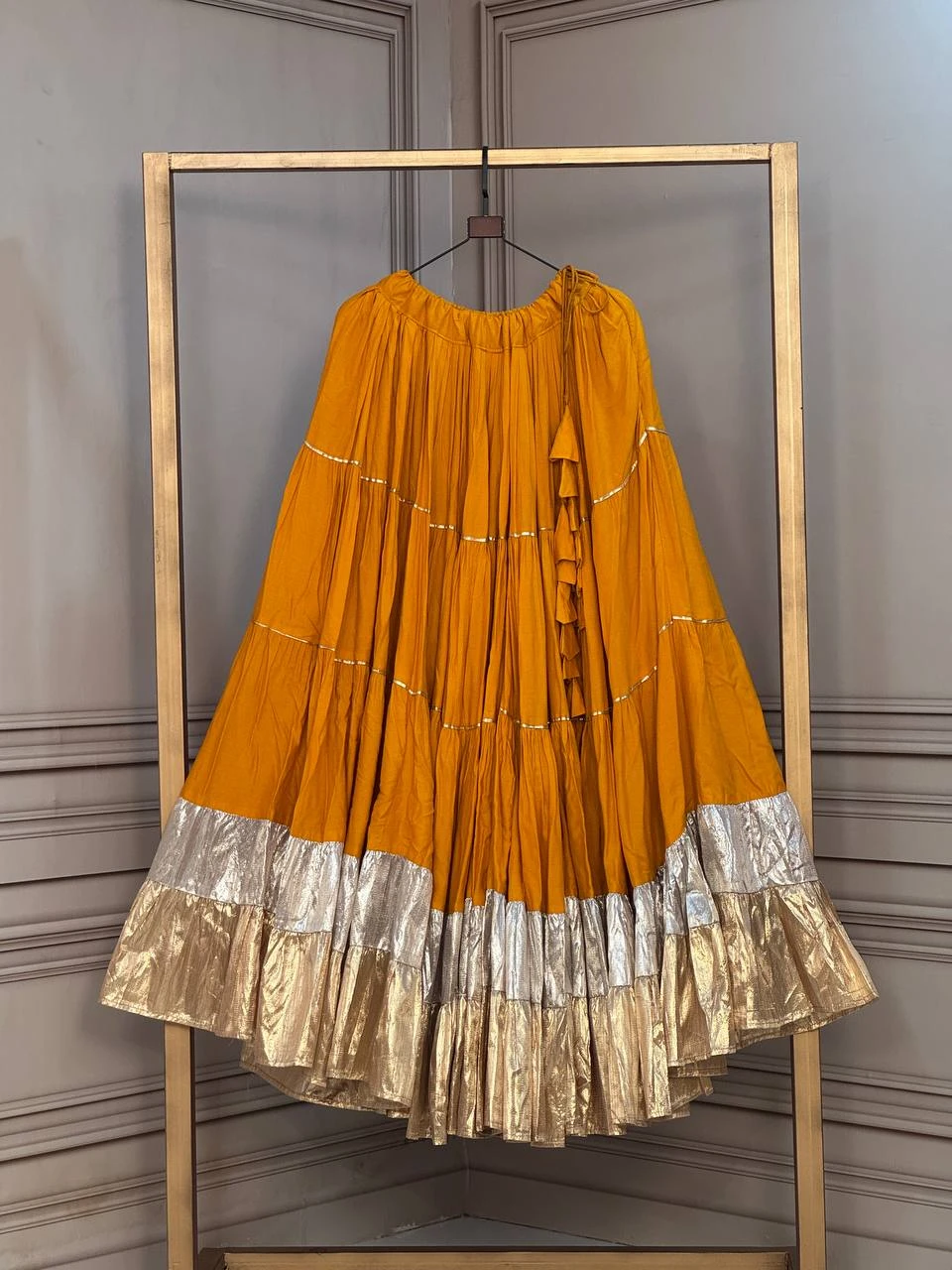Women's Rayon Lehenga with Lampi Lace & 12 Meter Flair | Full Stitched | Free Shipping | COD Available