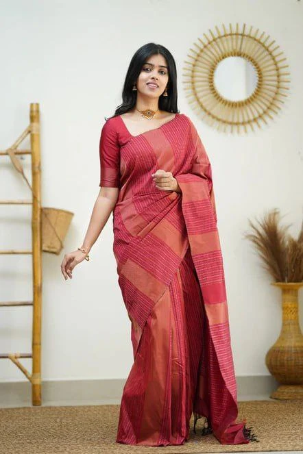 Premium Banarasi Soft Lichi Silk Saree with Rich Pallu & Jacquard Work | ₹849 | Free Shipping | COD Available